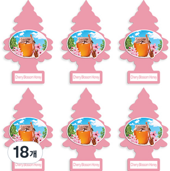 리틀트리 종이 방향제, 체리블라썸 허니, 18개