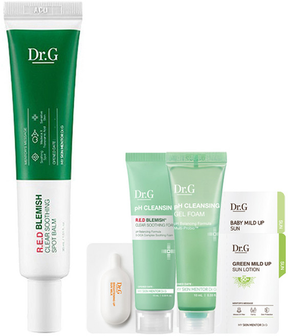 닥터지 레드블레미쉬 클리어 수딩 스팟밤 30ml + 닥터지 5종 키트, 1개