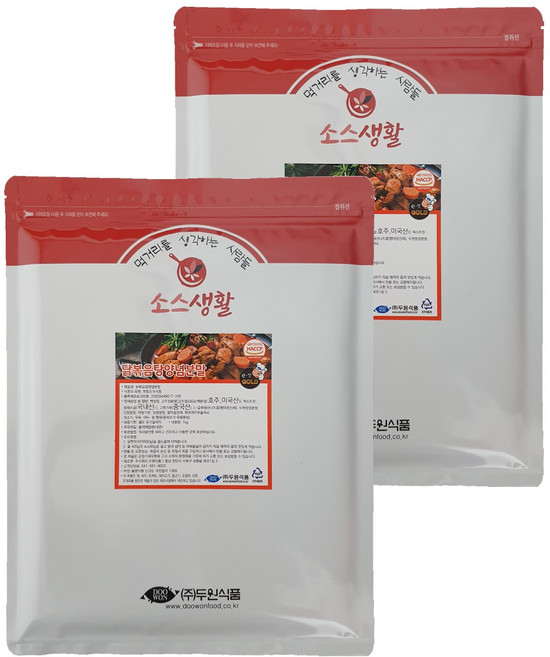 두원식품 닭볶음탕양념 분말, 1kg, 2개