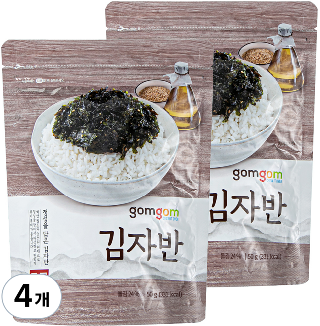 곰곰 김자반, 50g, 4개