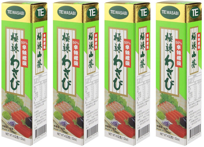 展群 TE 極辣山葵醬, 43g, 4條