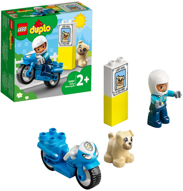 LEGO 10967 得寶系列 警察摩托車, 混和顏色, 1盒