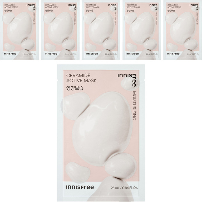 이니스프리 New 세라마이드 액티브 마스크 25ml, 1개입, 6개