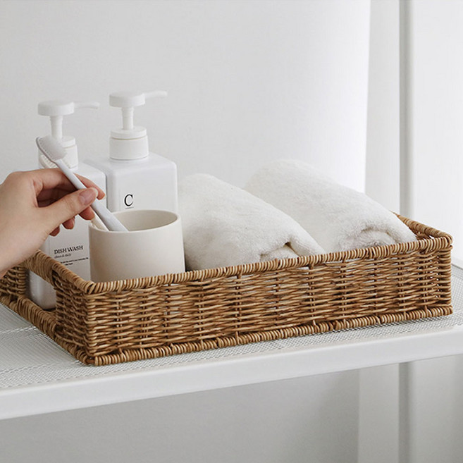 데이지가든 트레이 라탄바구니, 1개