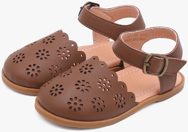 키펀트 여아용 꽃펀칭 샌들 Q-10