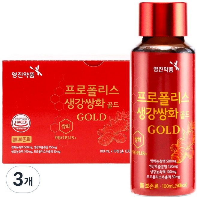 영진약품 프로폴리스 생강쌍화골드, 30개, 100ml