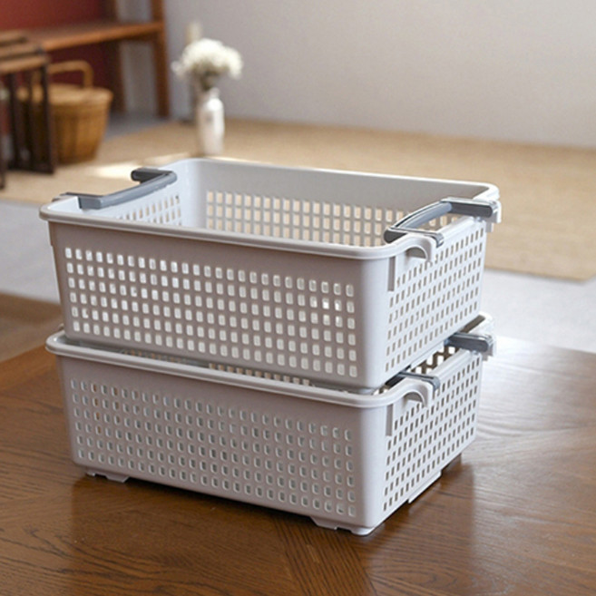 문일케미칼 손잡이 바스켓, 혼합색상, 2개