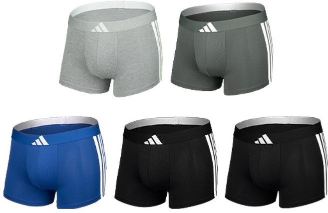 아디다스 남성용 스포티 시그니처 드로즈 5종 세트