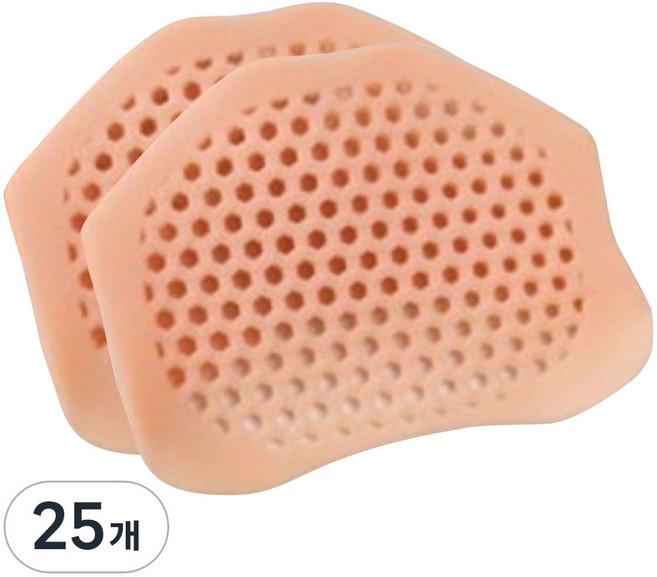 솔미온 부드러운 실리콘 발바닥 앞꿈치 쿠션 패드 스킨 2p, 25개