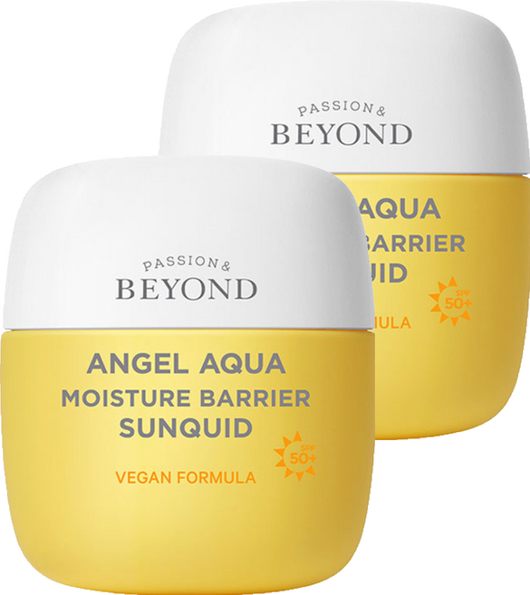 [비건라이프] 비욘드 엔젤 아쿠아 보습 장벽 선퀴드 SPF50+ PA++++, 50ml, 2개