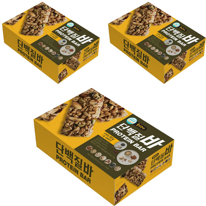 꿀이구마 견과 듬뿍 단백질바 10p, 350g, 3개