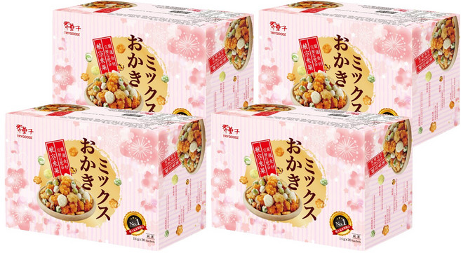 TRYGOODZ 翠菓子 航空米果 20包, 280g, 4盒