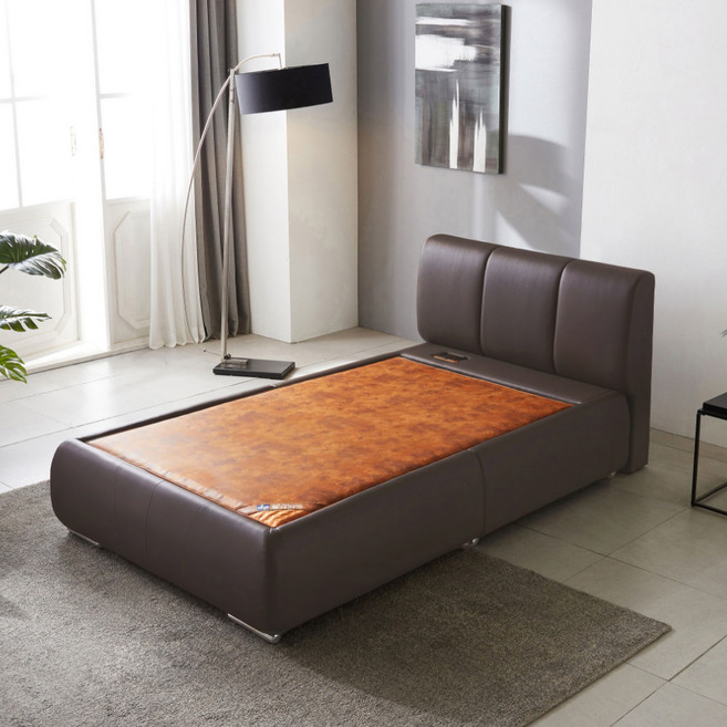동서가구 미암 PU 가죽 황토볼 흙침대 방문설치, 초코브라운
