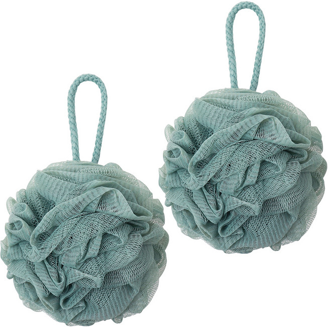 페르노엘 촘촘하고 부드러운 걸이형 버블 샤워볼 세트, 카키, 2개입, 1개