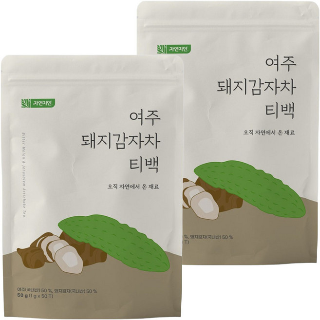 자연지인 여주돼지감자차 티백, 1g, 50개입, 2개
