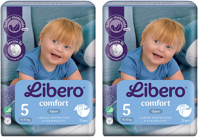 Libero 麗貝樂 嬰兒紙尿褲 Comfort L 11~17kg, 44個, 第5階段
