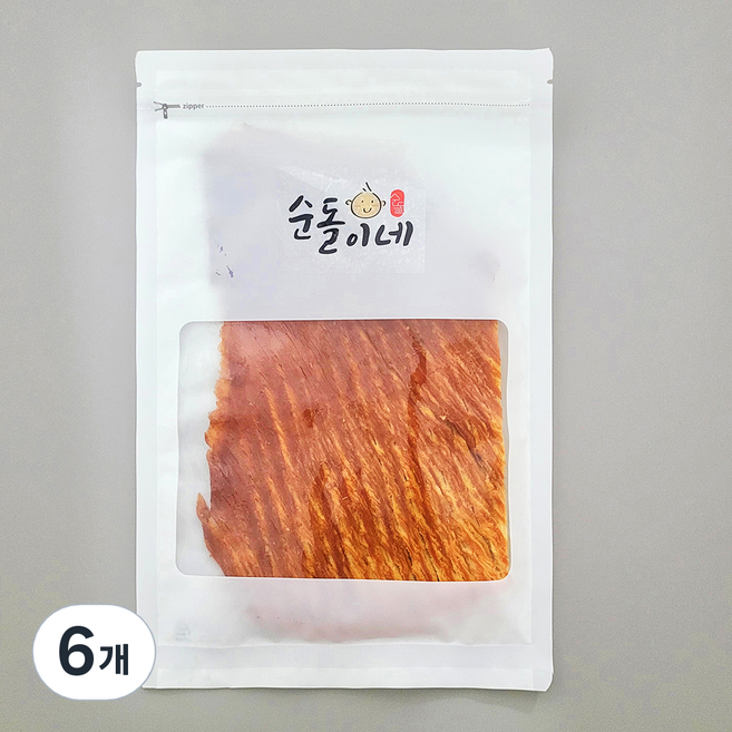 순돌이네 바베큐 오징어, 200g, 6개