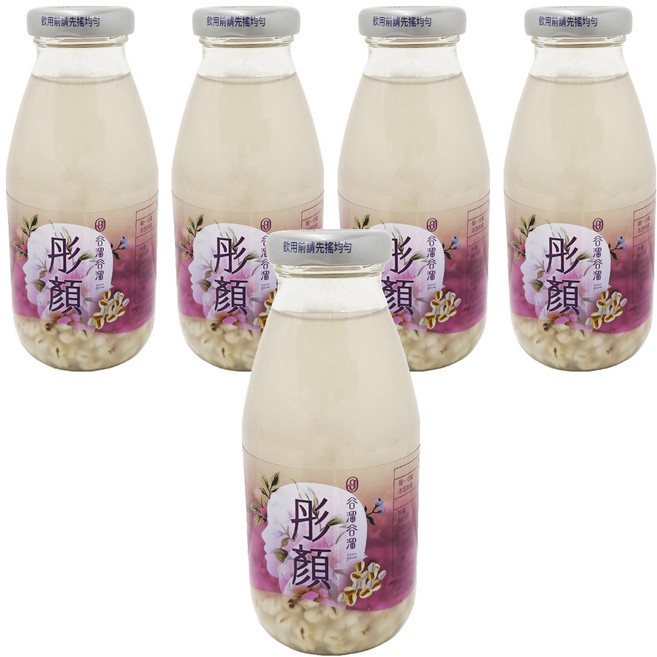 谷溜谷溜養生飲品 彤顏 養顏薏仁飲, 295ml, 5瓶
