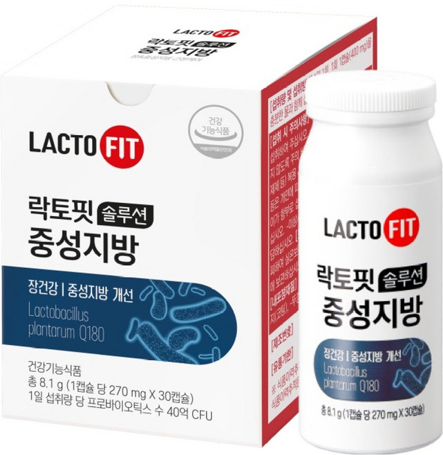 락토핏 솔루션 중성지방 유산균 8.1g, 30정, 1개