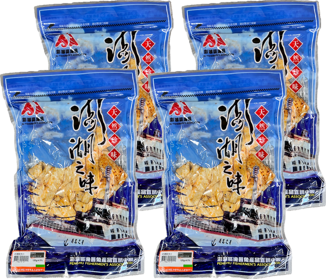 澎湖區漁會 澎湖之味 麻辣岩燒魷魚風味片, 4包, 120g
