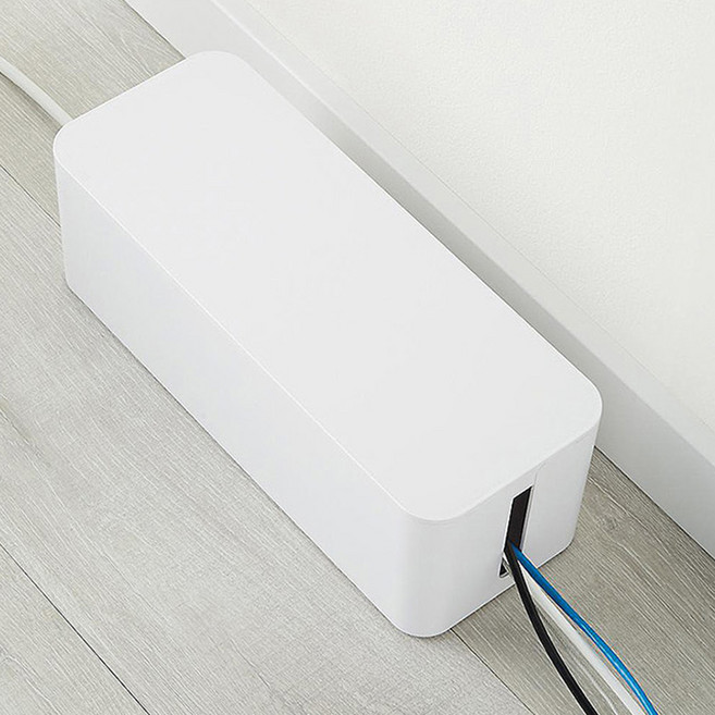 넥시 멀티탭 정리 보관함 대형 NX1015, 1개, 화이트