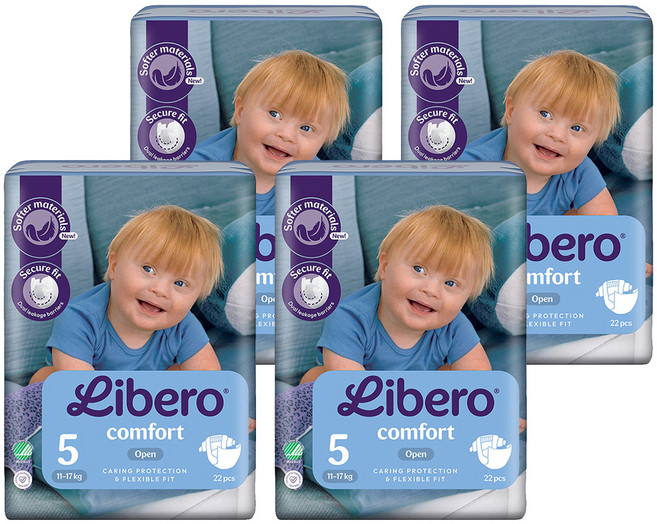 Libero 麗貝樂 嬰兒紙尿褲 Comfort L 11~17kg, 88個, 第5階段