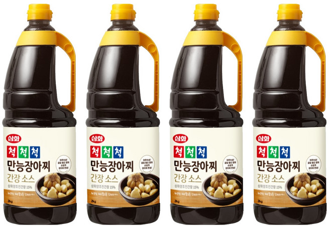 삼화식품 척척척 만능장아찌 간장소스, 2kg, 4개