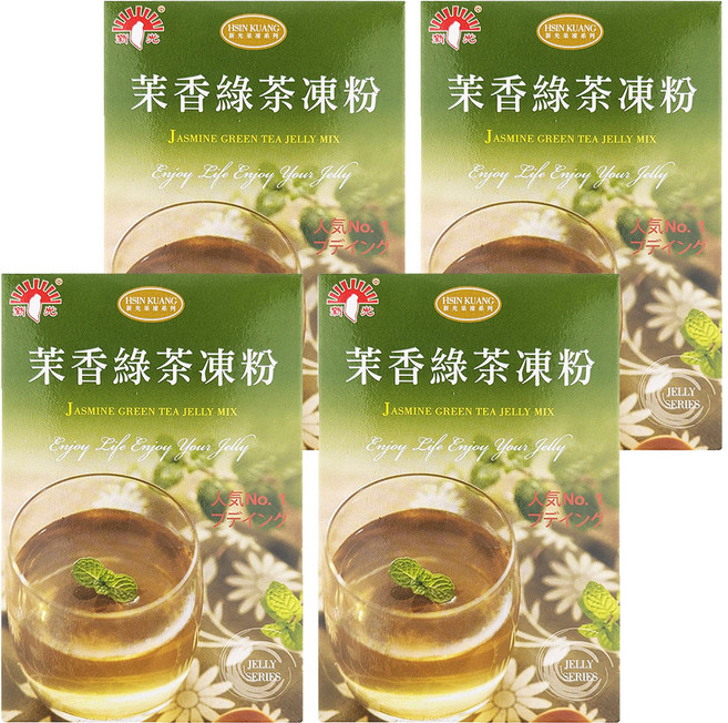 新光洋菜 茉香綠茶凍粉, 100g, 1入, 4盒