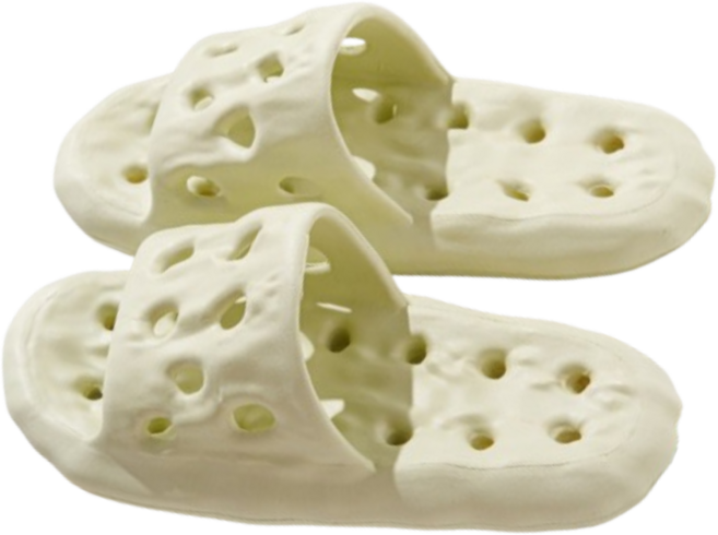 니즈유 미끄럼방지 고급 EVA 욕실화 슬리퍼, 그린, 1개