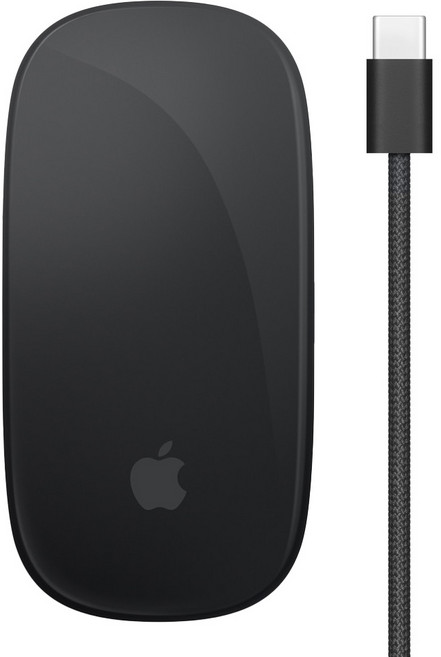 Apple 台灣公司貨 Magic Mouse 含USB-C充電連接線 MXK53TA 11.35 x 5.71 x 2.16cm 0.099kg 原廠保固, A1657, 黑色, 1個