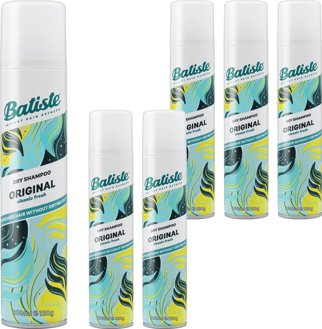 바티스트 오리지널 드라이샴푸, 200ml, 6개