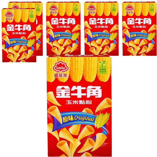 喜年來 金牛角 玉米點心 原味, 60g, 6盒