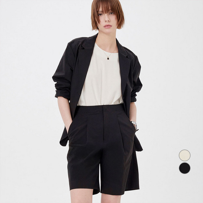 ELLE PARIS 링클프리 버뮤다 쇼츠