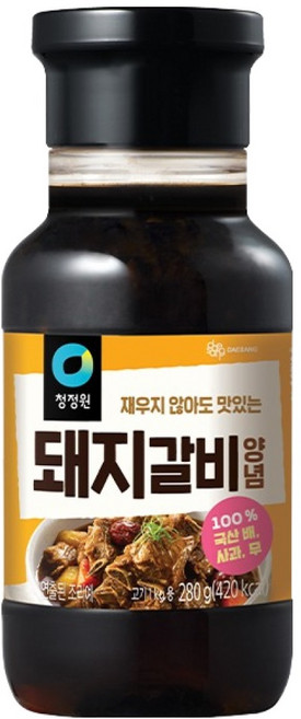 청정원 전통 돼지갈비양념, 280g, 1개