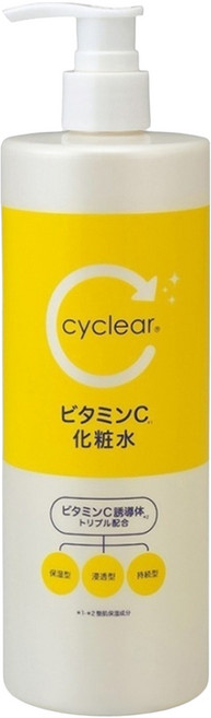 KUMANO 熊野油脂 cyclear 維生素C化妝水, 1L, 1瓶
