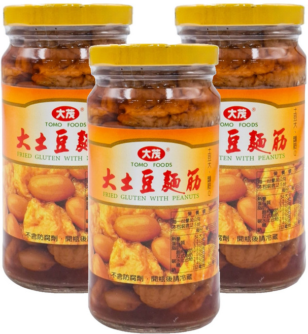 大茂 大土豆麵筋, 375g, 3罐