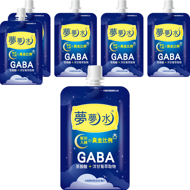 旺旺 夢夢水飲品 白桃風味, 60ml, 6包