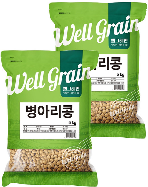 두보식품 웰그레인 병아리콩, 5kg, 2개