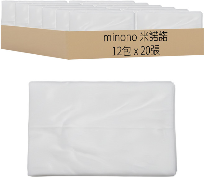 minono 米諾諾 靜電除塵紙 20張, 12包