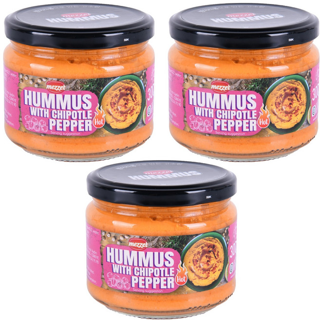 메젯 후무스 위드 치폴레 소스, 300g, 3개