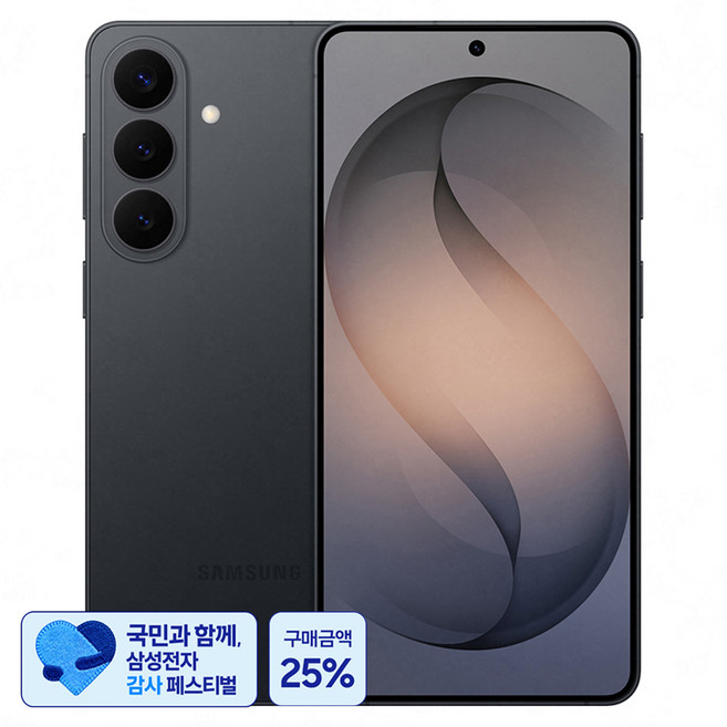 4위 - [삼성 감사 페스티벌] 삼성전자 갤럭시 S26 Plus 자급제 SM-S947N, 블랙, 256GB