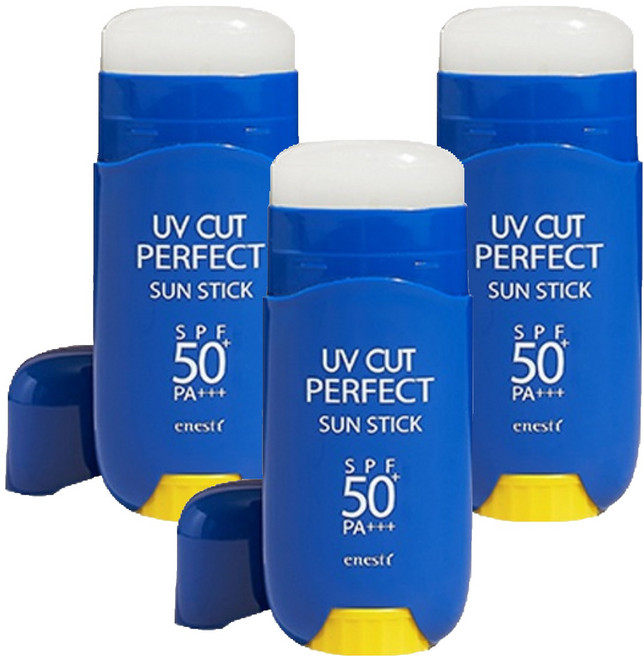 에네스티 유브이 컷 퍼펙트 썬스틱 SPF50+ PA+++, 23g, 3개