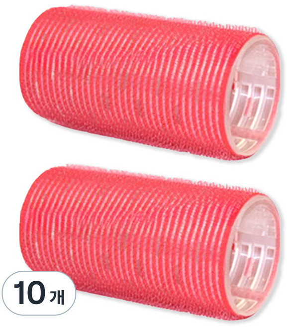 하이투데이 열전도 대왕 앞머리 헤어롤, 레드, 10개