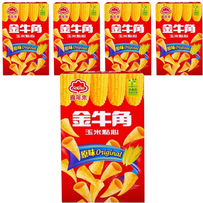 喜年來 金牛角 玉米點心 原味, 60g, 5盒