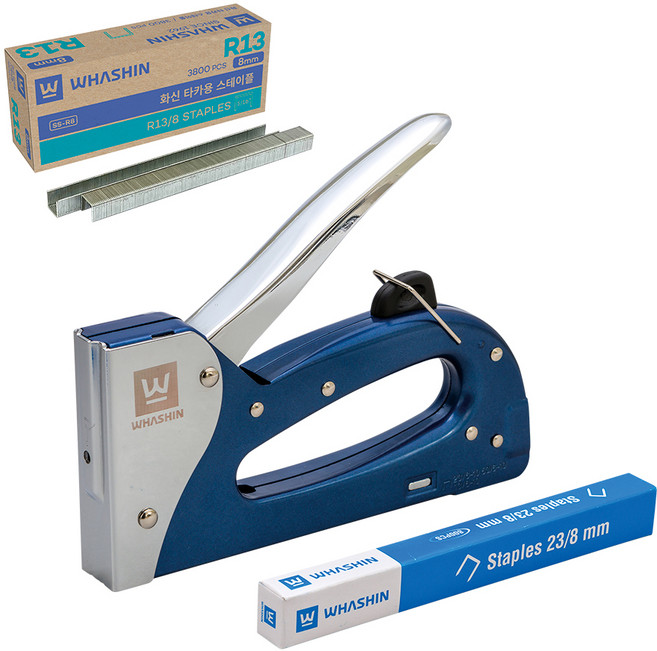 화신 107 건타카 + 타카핀 R13 8mm 3800개, 실버(스테이플), 1세트