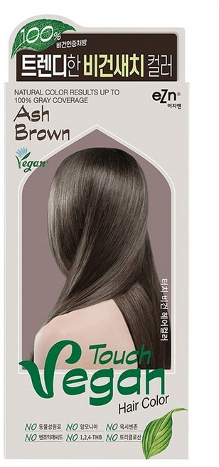 eZn 터치 비건 헤어컬러, 애쉬브라운, 1개