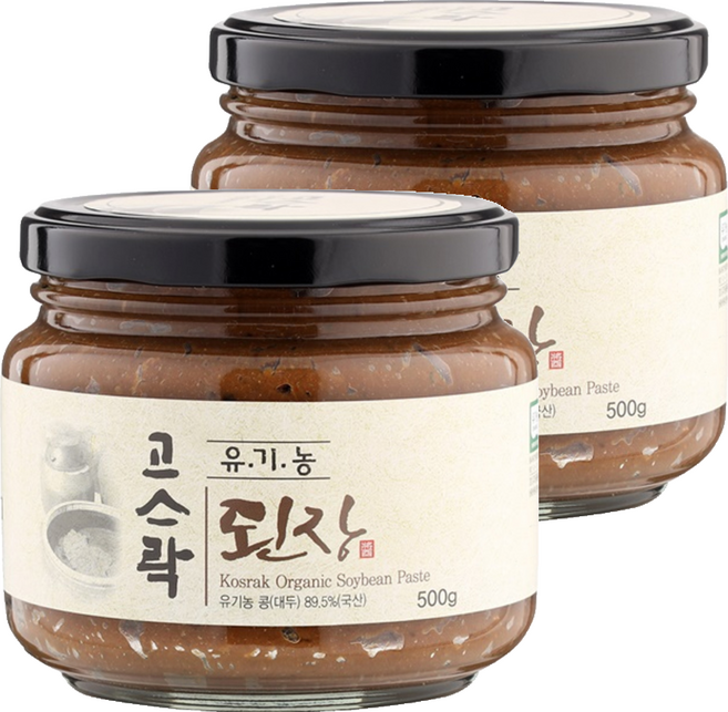 고스락 유기농 된장, 500g, 2개