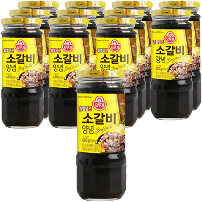 오뚜기 소갈비양념, 480g, 12개