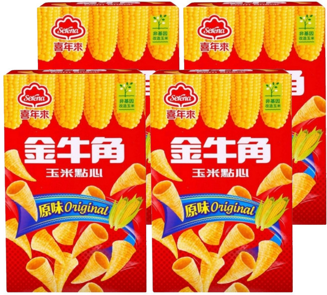 喜年來 金牛角 玉米點心 原味, 60g, 4盒