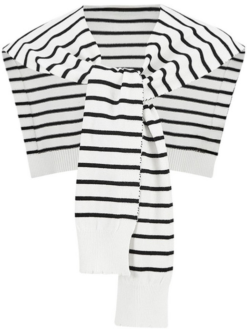 IMMONG 女性用 條紋 假披肩